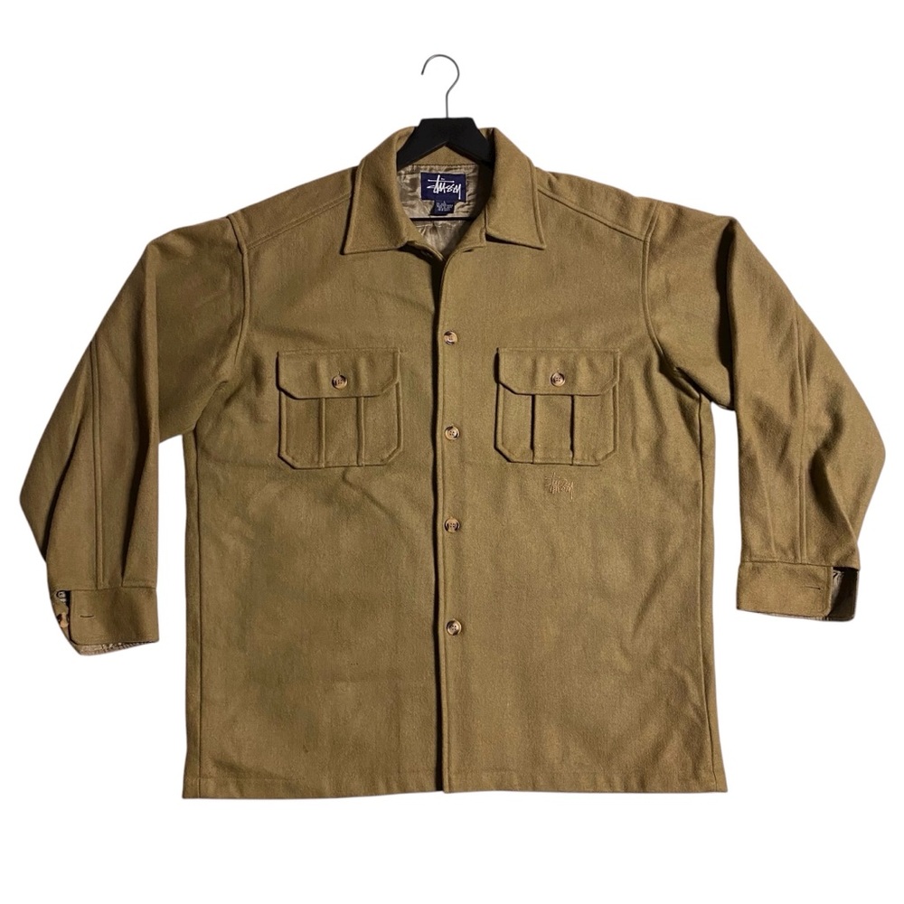 Vintage 90’s Men’s Stussy CPO Wool Shirt Jacket